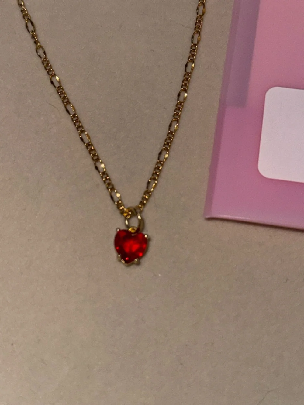 By Alexa Rae - Ruby Necklace - Gold Ruby - Picture 2 of 2